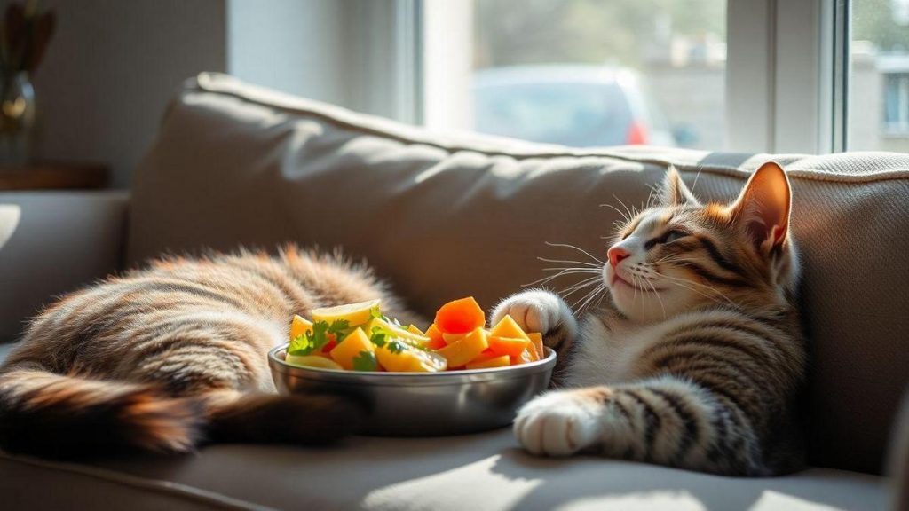 A influência da dieta na saúde mental dos gatos