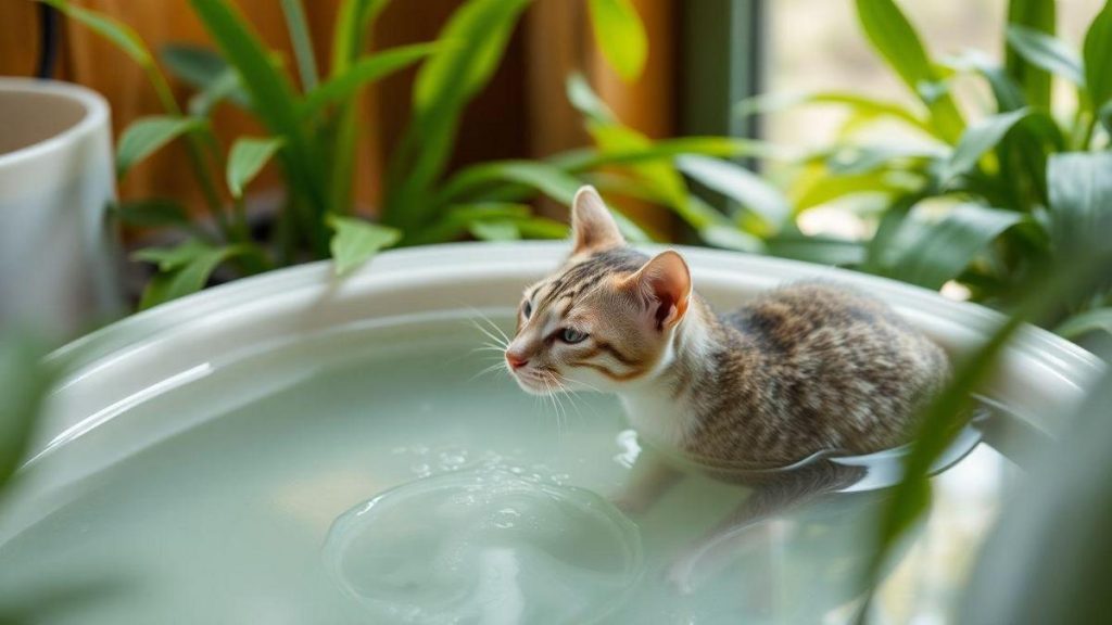 Importância da água fresca para saúde felina