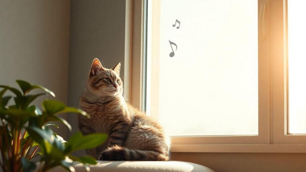 O impacto da música na calma dos gatos